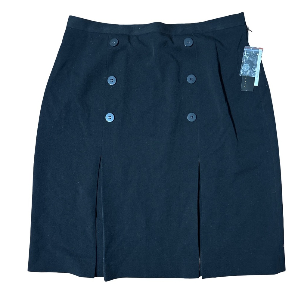 Grace Elements Navy Double Breasted Skirt